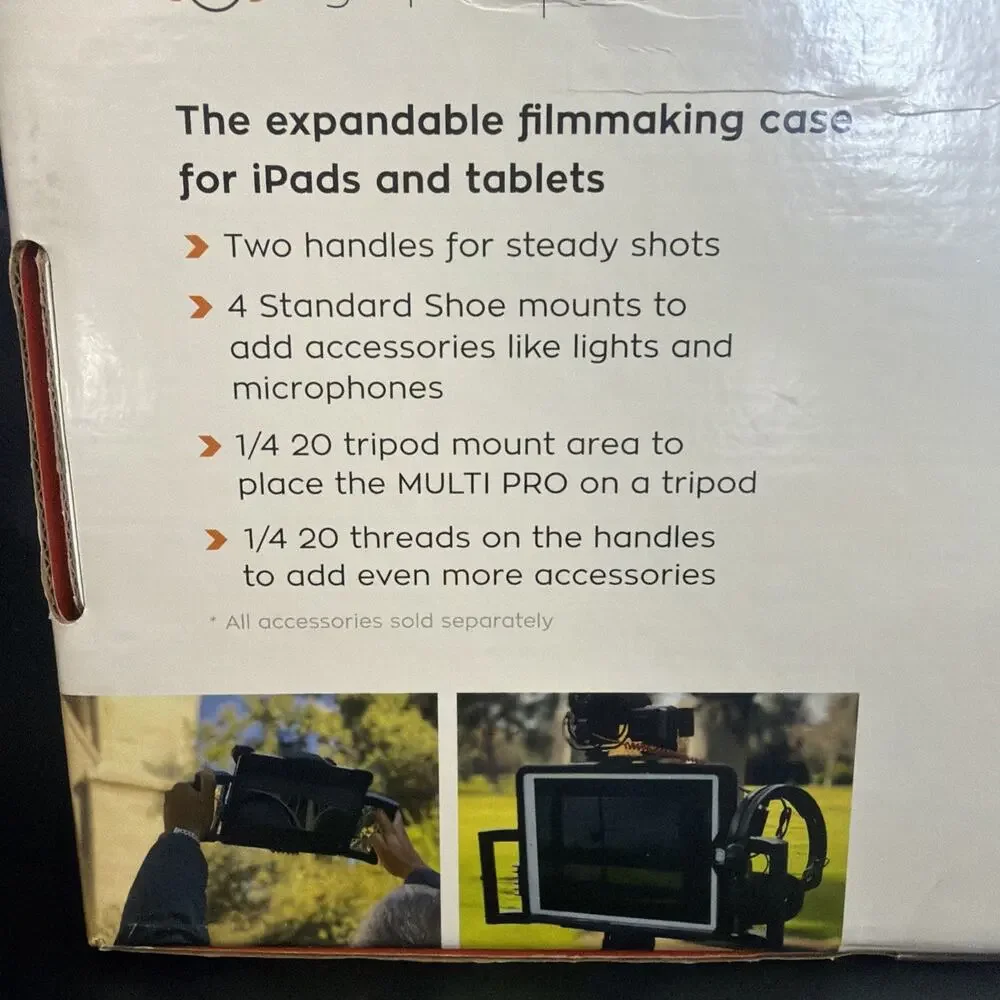 iOgrapher Multi Pro Expandable Filmmaking Case for iPad Tablet NEW SEALED